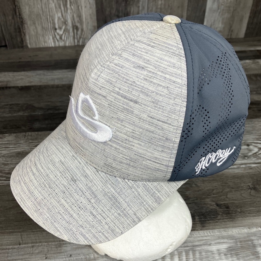Hooey San Antonio Stock Show Rodeo Flexfit 110 Snapback Hat Grey Charcoal